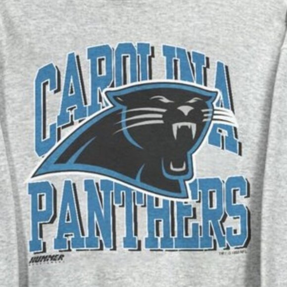 Vtg Carolina Panthers Football Sweatshirt, NFL Carolina Panthers Shirt tee - Picture 2 of 4